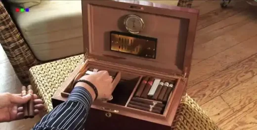 Custom humidor cabinets for upscale smoking room