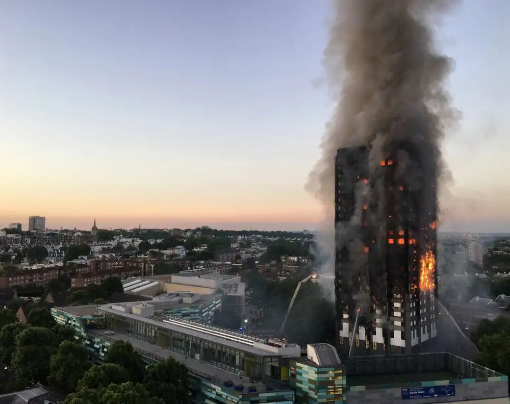 Grenfell Tower in West London