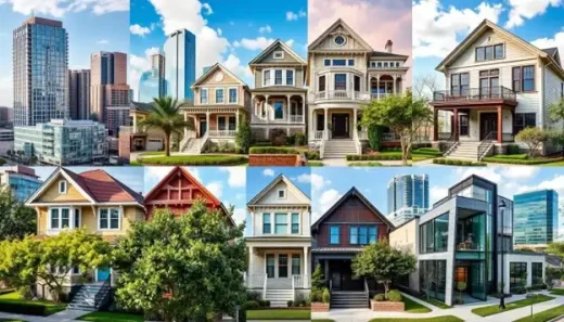 Houston housing, Texas, USA