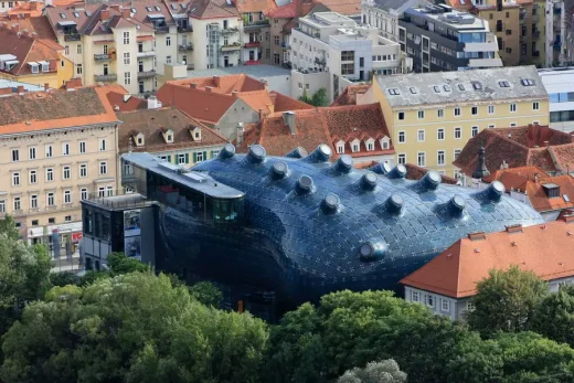 Kunsthaus Graz building, Austria roof