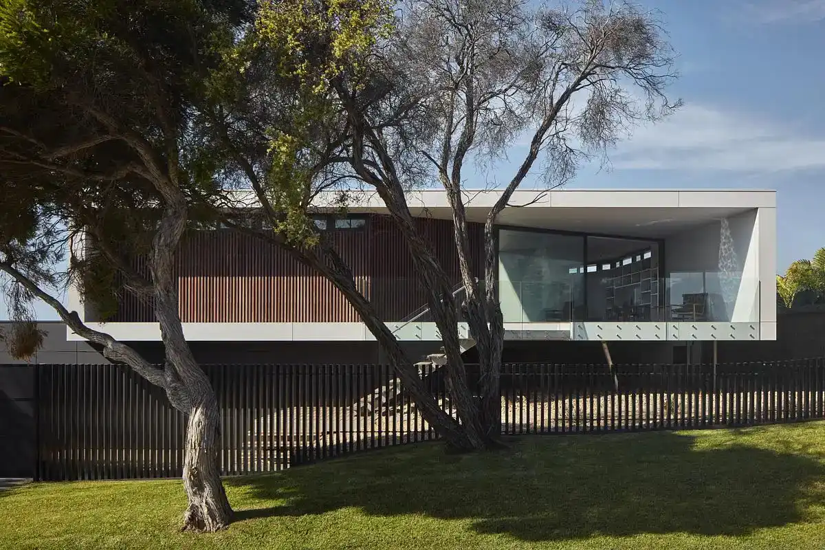 Fawkner House Melbourne garden trees