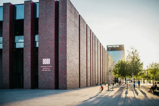 NOSPR headquarters Katowice, Poland concert hall facade