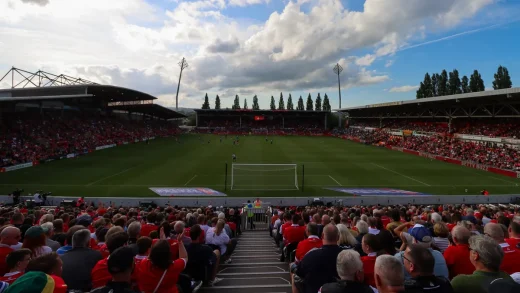 Wrexham AFC Kop Stand Wales UK