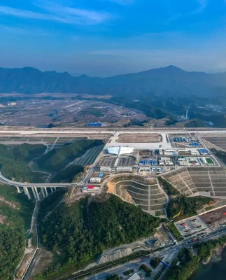 Lishui Airport building construction